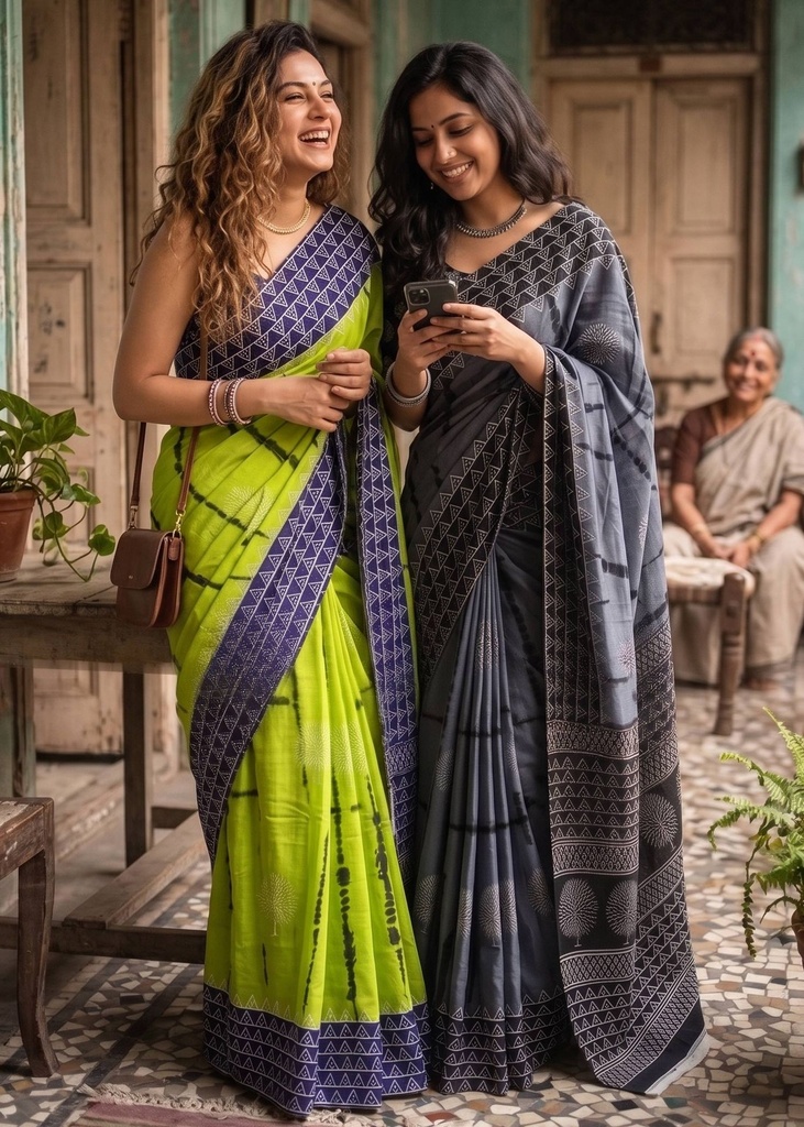 Artisan Print Saree Collection